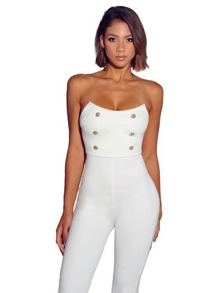 CAMILLA JUMPSUIT- WHITE - TRESLUSH