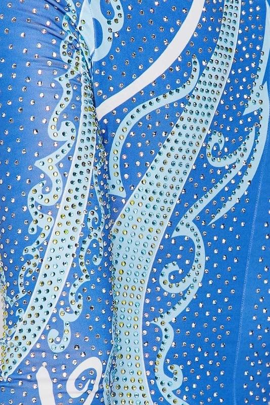 DIAMONDS JUMPSUIT - BLUE - TRESLUSH