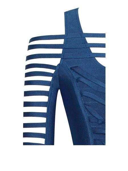 LONI CUT OUT SLEEVES BANDAGE DRESS - TRESLUSH