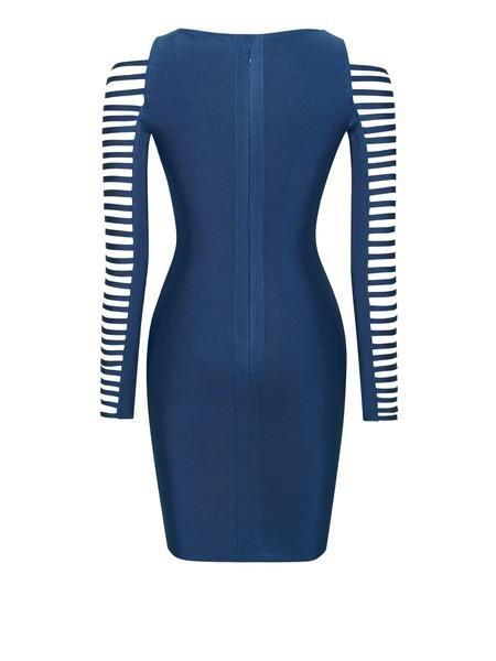LONI CUT OUT SLEEVES BANDAGE DRESS - TRESLUSH