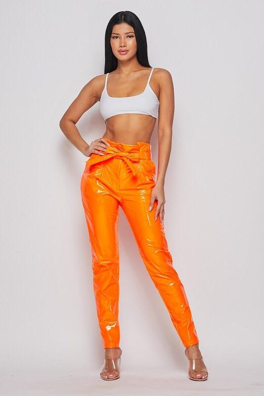 RYANNE PVC PANT - BLACK - TRESLUSH