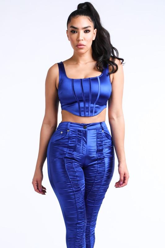SHIRRING PANTS - PINK - TRESLUSH